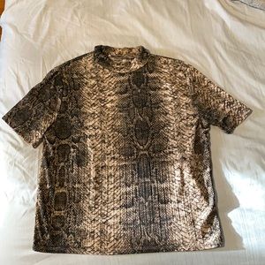 Zara Snakeskin Shirt